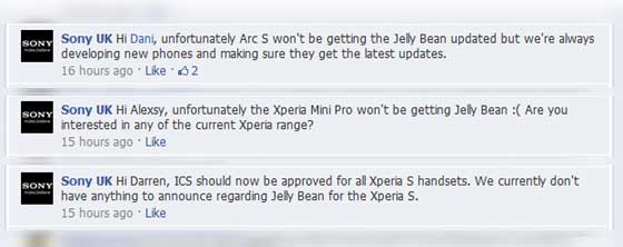Sony Jelly Bean Update
