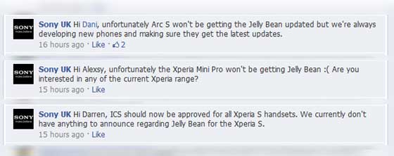 Sony Jelly Bean Update