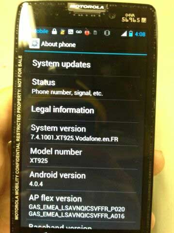 Motorola RAZR HD XT925