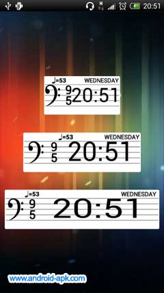 五线谱时钟 Musical Clock Widget