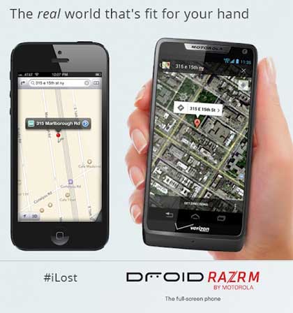 Droid Razr M vs iLost