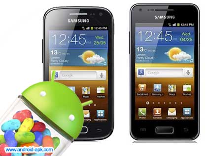 Samsung Galaxy Ace 2, Galaxy S Advance 升级 Jelly Bean