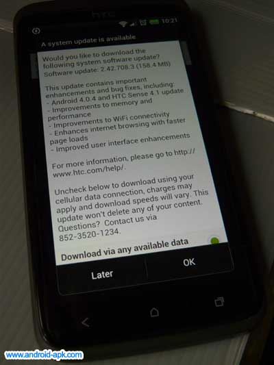 HTC One XL Android 4.0.4