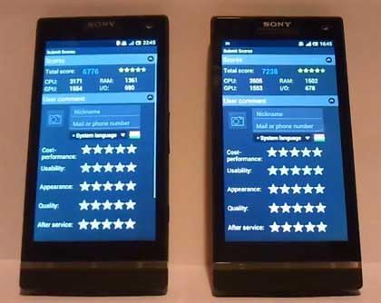 Sony Xperia S vs Xperia SL