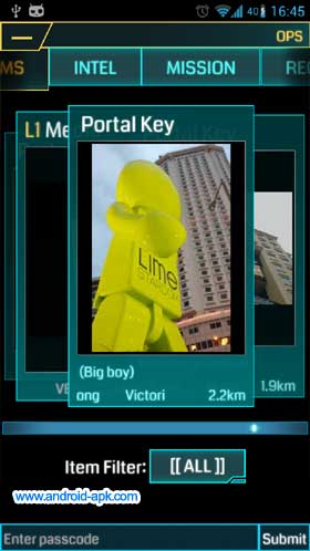 Ingress Portal Key