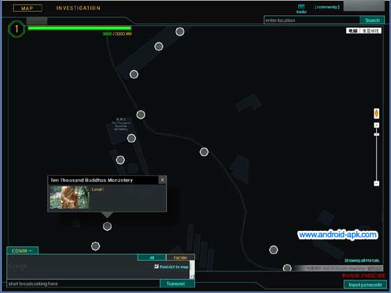 Ingress Web Page