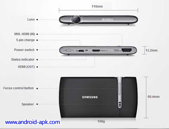 Samsung Mobile Beam Projector 迷你投影机 EAD-R10