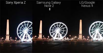 Sony Xperia Z 夜景拍摄