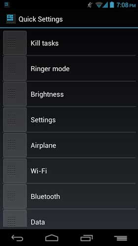 Quick Settings 按钮