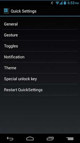 Quick Settings App