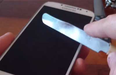 Samsung Galaxy S4 防刮测试