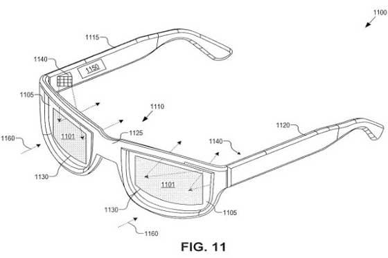 Google Glass 眼鏡 新專利