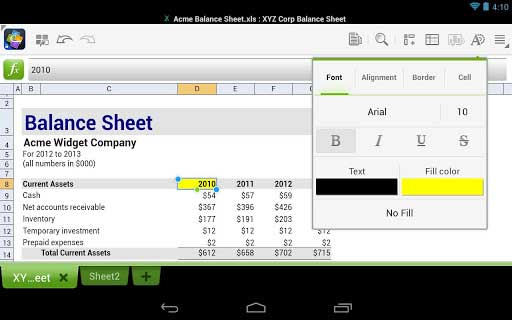 Quickoffice Google Apps