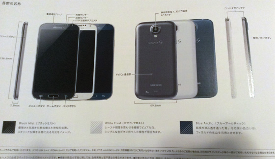 Galaxy S4 蓝色