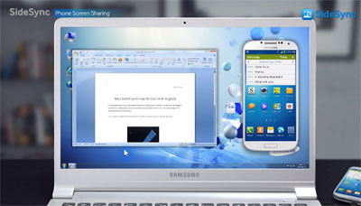 Samsung 推出 SideSync App, 电脑手机一同工