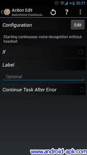 AutoVoice Tasker