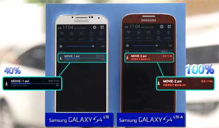 Galaxy S4 LTE-A 速度