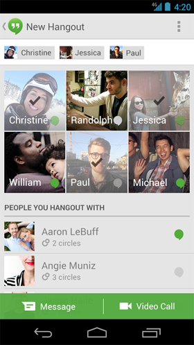 Hangouts Update