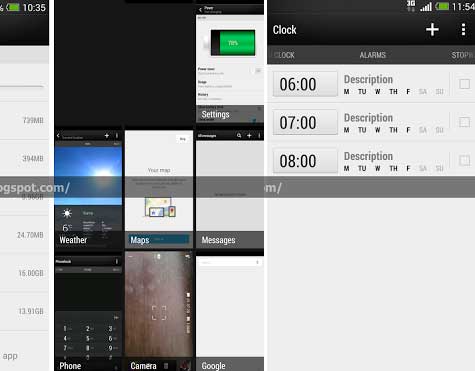 HTC Sense 5.5 Recent Apps