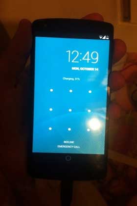 Nexus 5 Lock Screen