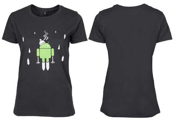 Android Skiier T-Shirt