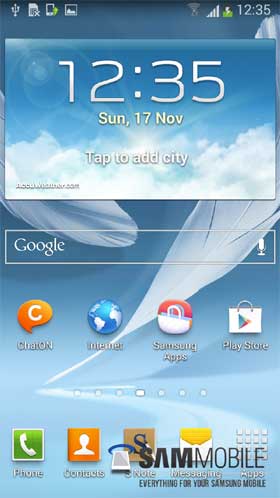 Samsung Note II Android 4.3