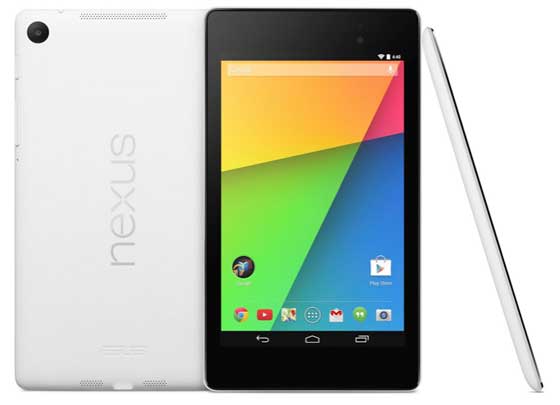 White Nexus 7 Tablet