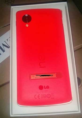 Nexus 5 Red back