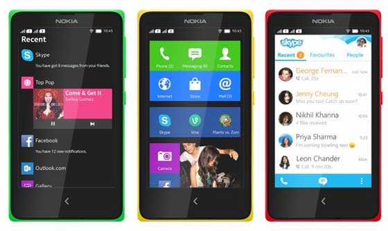 Nokia X, X+, XL