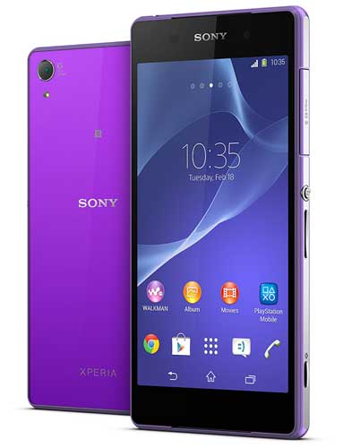 Sony Xperia Z2 紫色