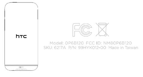 All New HTC One FCC