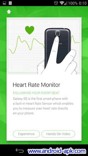 Samsung Galaxy S5 Experience Heart Rate Monitor