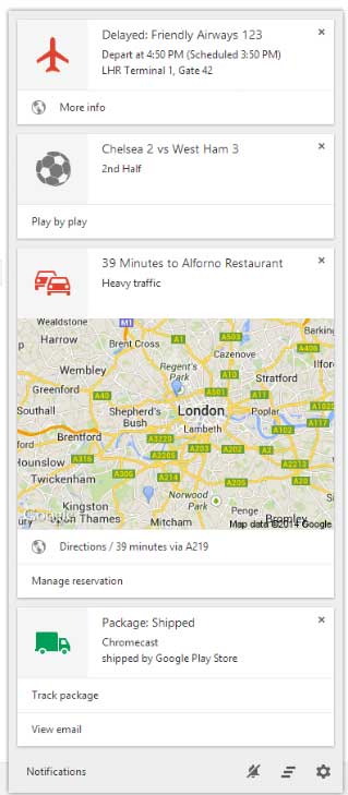 Google Now Notification 