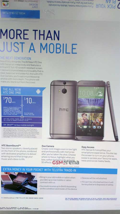 All New HTC One M8 售價