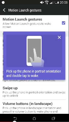 HTC Sense 6 Double Tap Wake up