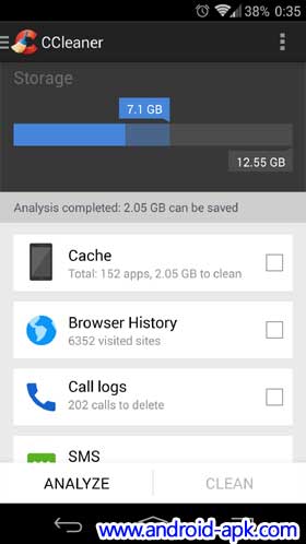 CCleaner Analyze