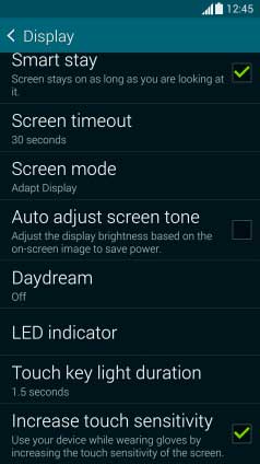Galaxy S5 Touch Sensitivity