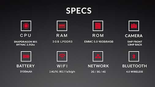 OnePlus One Spec