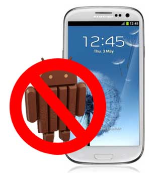 Galaxy S III No KitKat