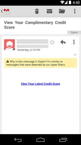 Gmail 4.8 Spam 