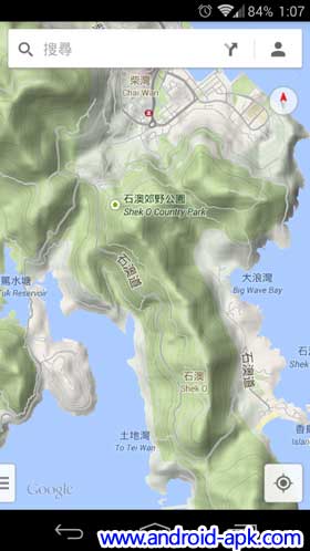Google Maps 8.1 地形图