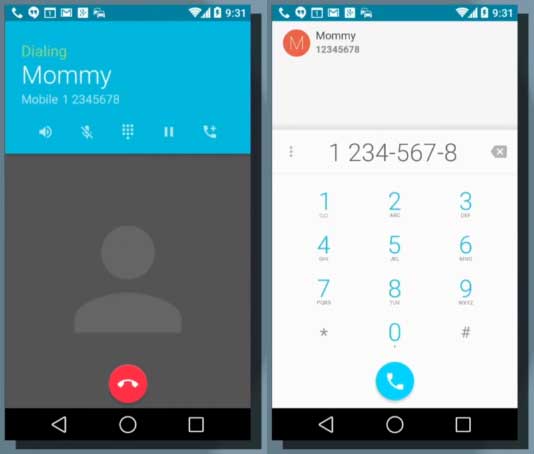 Android L Dialer
