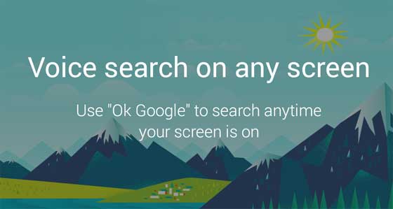 Google Voice Search on any screen