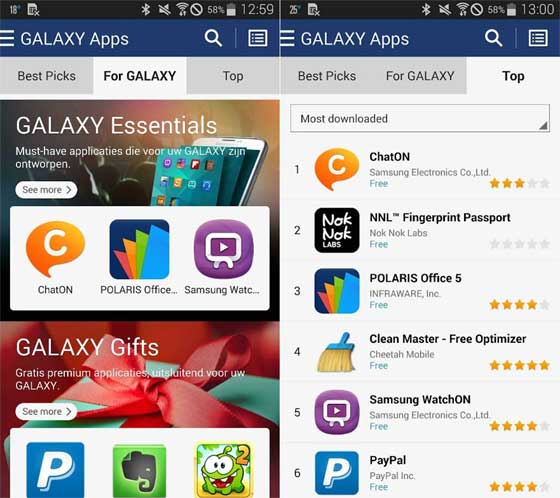 Samsung Galaxy Apps