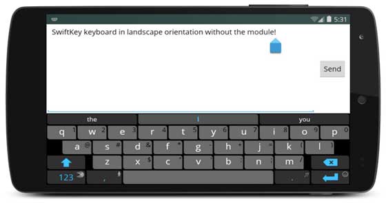 Android Fullscreen Keyboard Landscape