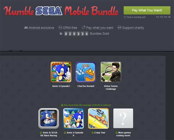 Humble SEGA Mobile Bundle