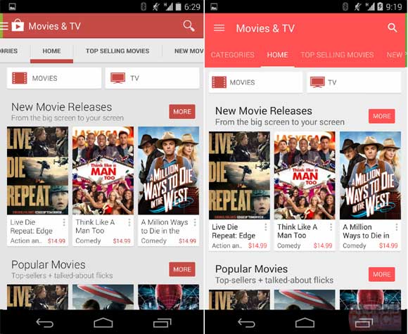 Google Play 5.0 Movies
