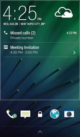 HTC LockScreen Widget
