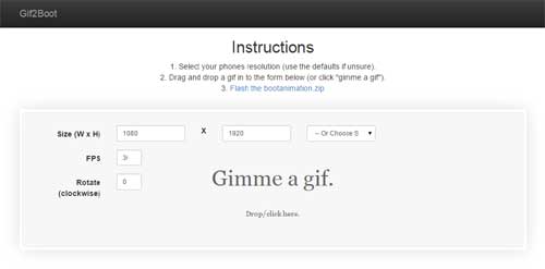 Gif2Boot Boot Animation