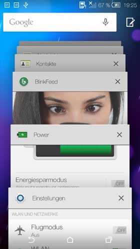 HTC One M8 Lollipop Recent Apps